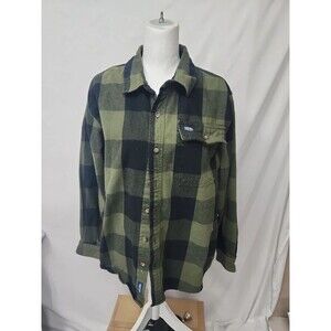 Smith's green and black lumberjack flannel shirt  SZ M